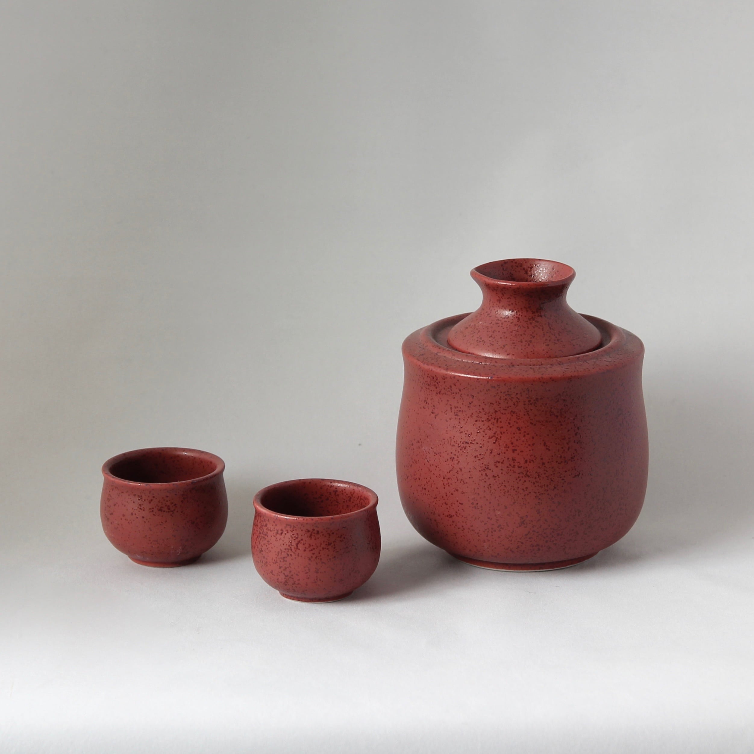 酒燗器（ミドリ・エンジ・コン）正一合サイズ ギフトセット（お猪口2