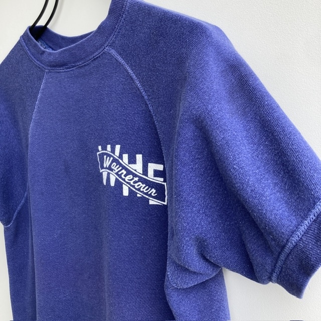 半袖スウェット 60s Wayne Town ブルー ヴィンテージ古着 画像12