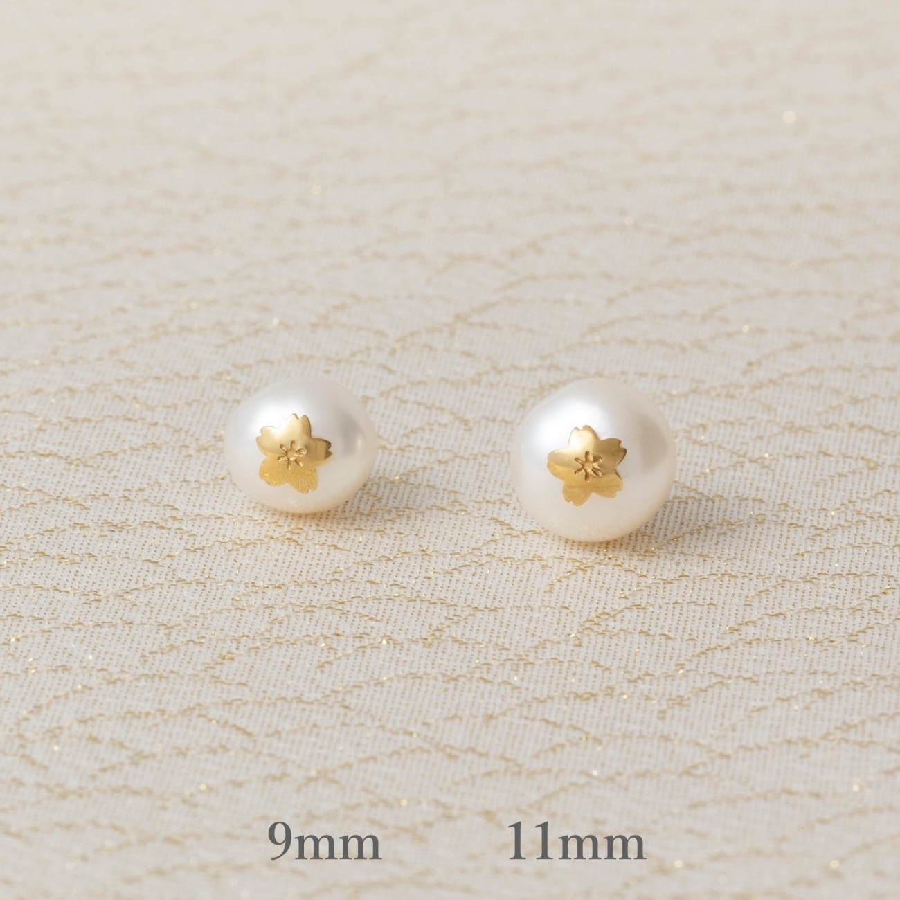 sakuradoki - 雅 - 桜パールピアス9mm | Tomorrow Fabric