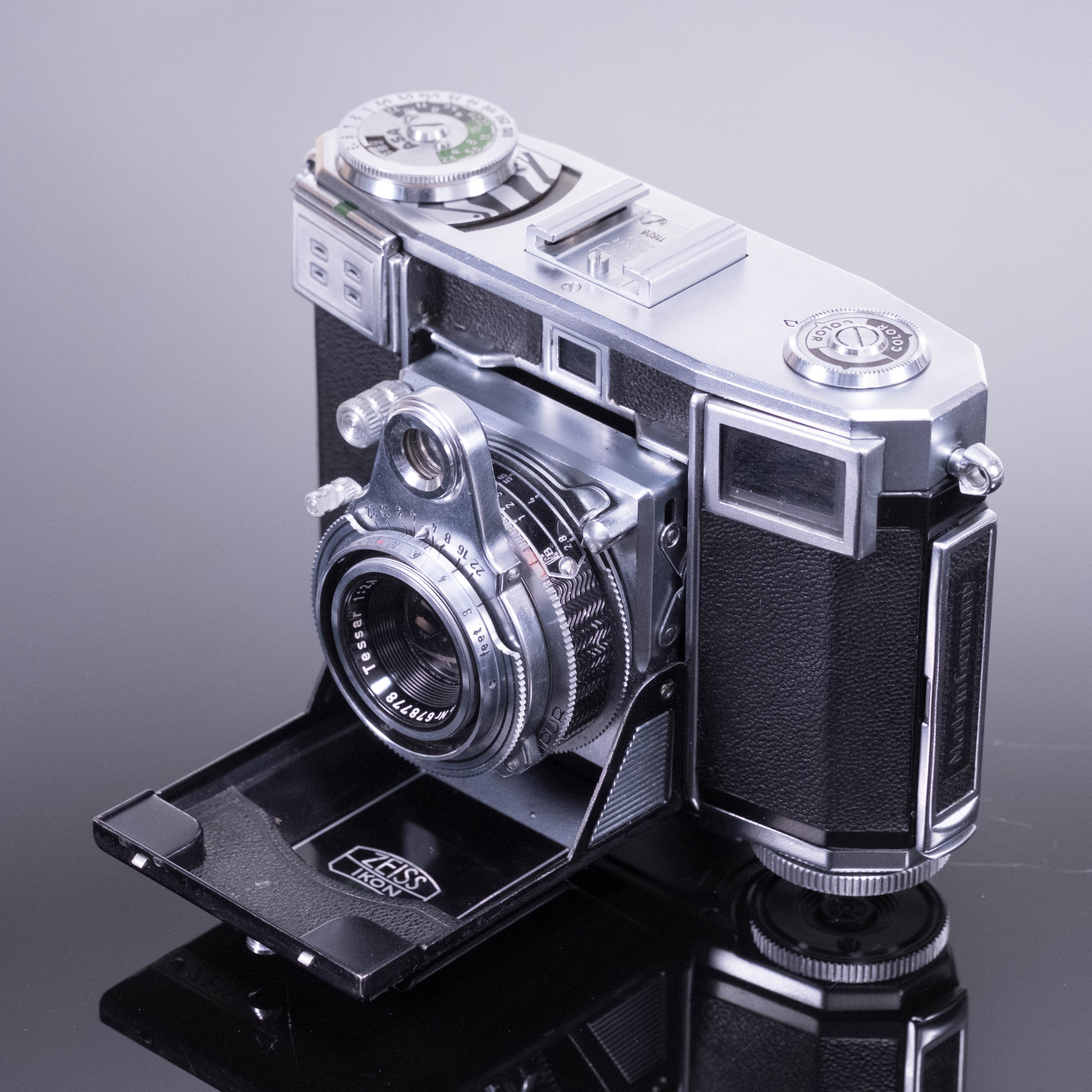 ZEISS IKONTA 35 Tessar45mm f2.8 OH済 ケース付 - フィルムカメラ