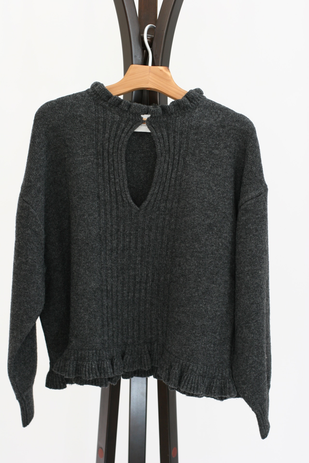 【ROBE de PEAU】Skipper frill knit pullover(RS028)