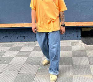 【韓国ファッション】アメリカンレトロ半袖Tシャツ夏カジュアルシンプル 学生ルーズTシャツ