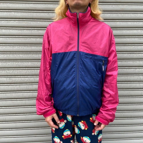 90s patagonia パタゴニア　ツートンナイロンジャケット　ピンク紺　M