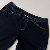 M・U SPORTS エムユースポーツ ステッチ デザイン ショートパンツ 42/ブラック レディース ゴルフ