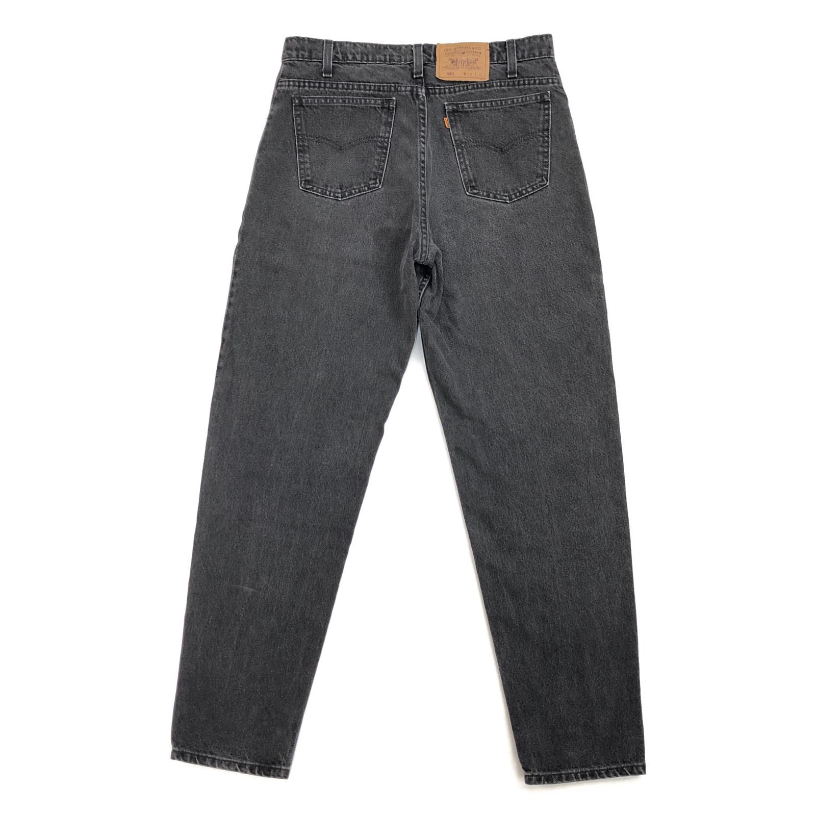 【USA製】Levi's 550 ブラックデニム オレンジタブ W34 L32 Levi's | リーバイス デニムパンツ 550 USA製 オレンジタブ ブラック