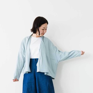 etre relie シルケット三角カーディガン