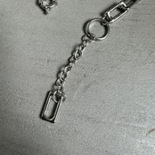 rectangle chain necklace/silver