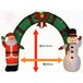 エアーディスプレイアーチ サンタ＆スノーマン　WG3538