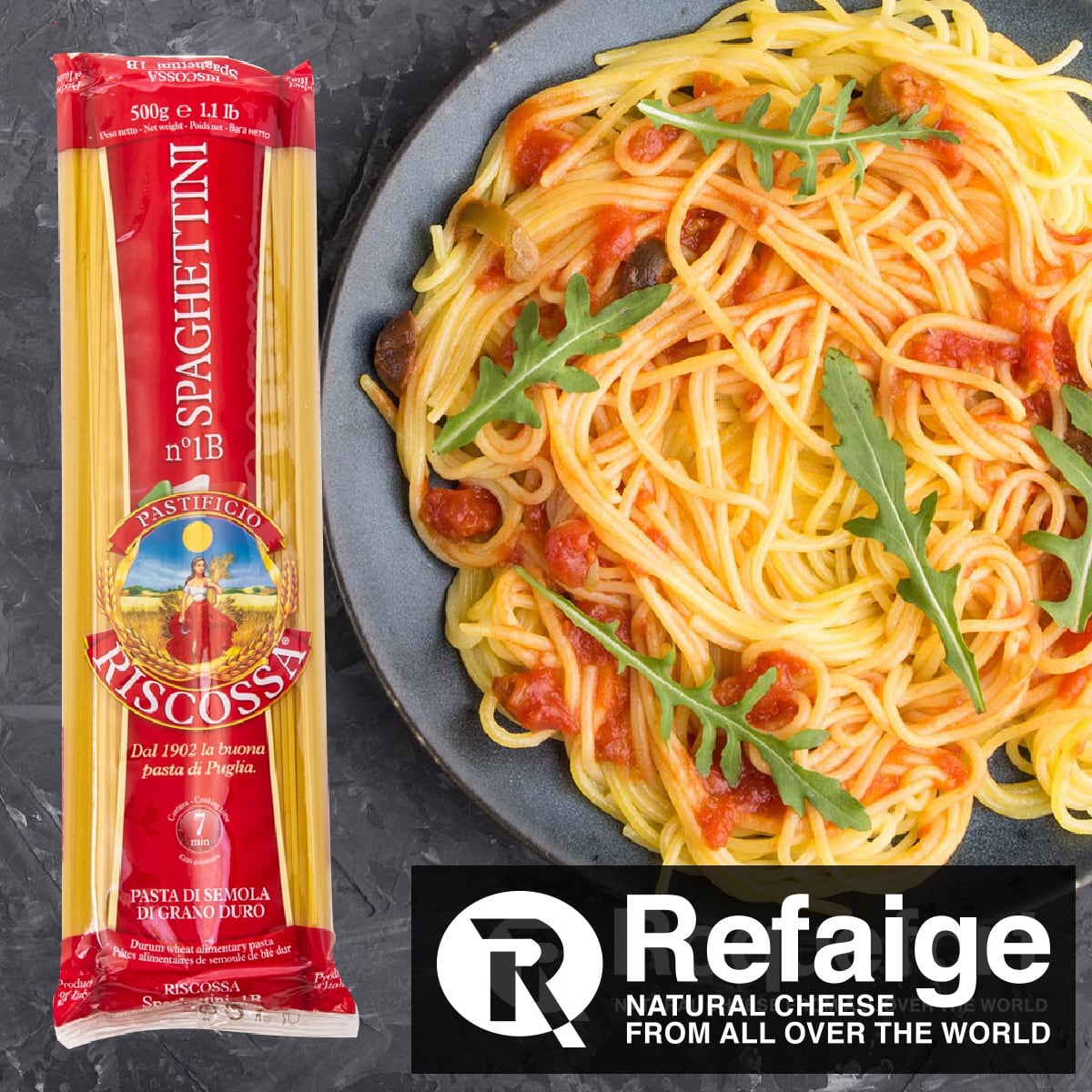 リスコッサ スパゲッティーニ 1.6mm 500g×3個セット【賞味期限2027年6