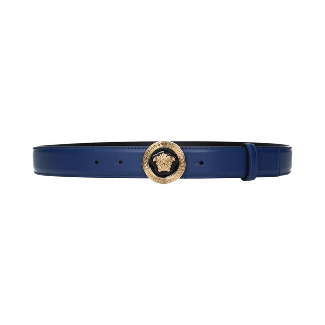 VERSACE ヴェルサーチ レディース ベルト レザー ブルー