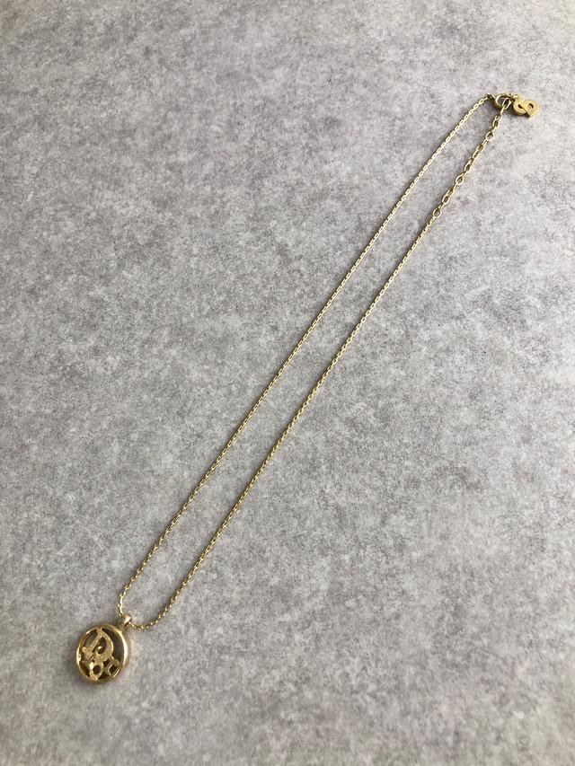 Christian Dior クリスチャン ディオール ネックレス ゴールド DIOR コイン vintage ヴィンテージ オールド fmzag2