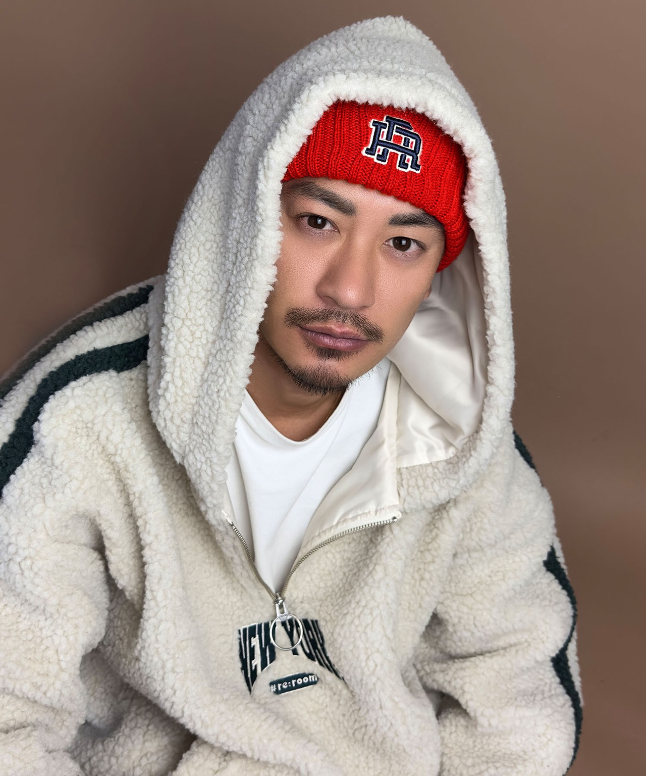 【#Re:room】3D GRAPHIC ICON KNIT CAP［REH133］