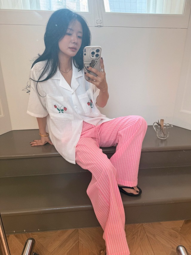《予約》ojo de papa ¨ adult) resort pants ... pink ¨ 2nd 26summer
