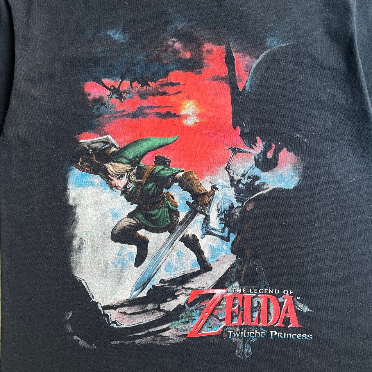 00s ゼルダの伝説 トワイライトプリンセス アニメ Tシャツ-