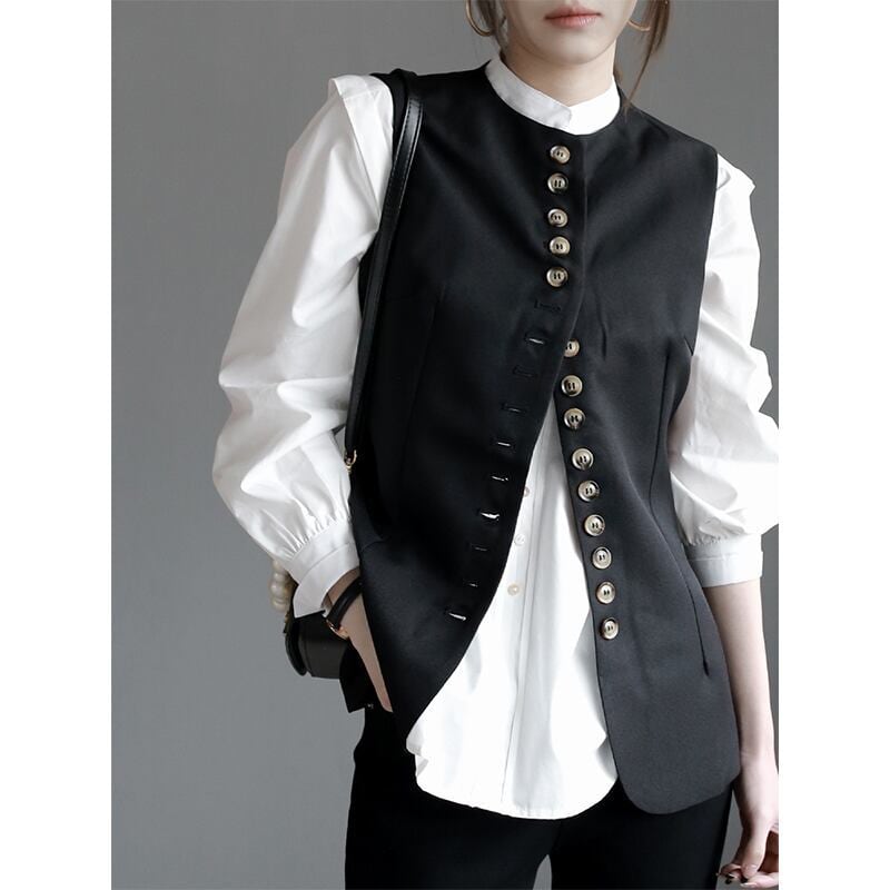 round neck vest  10738