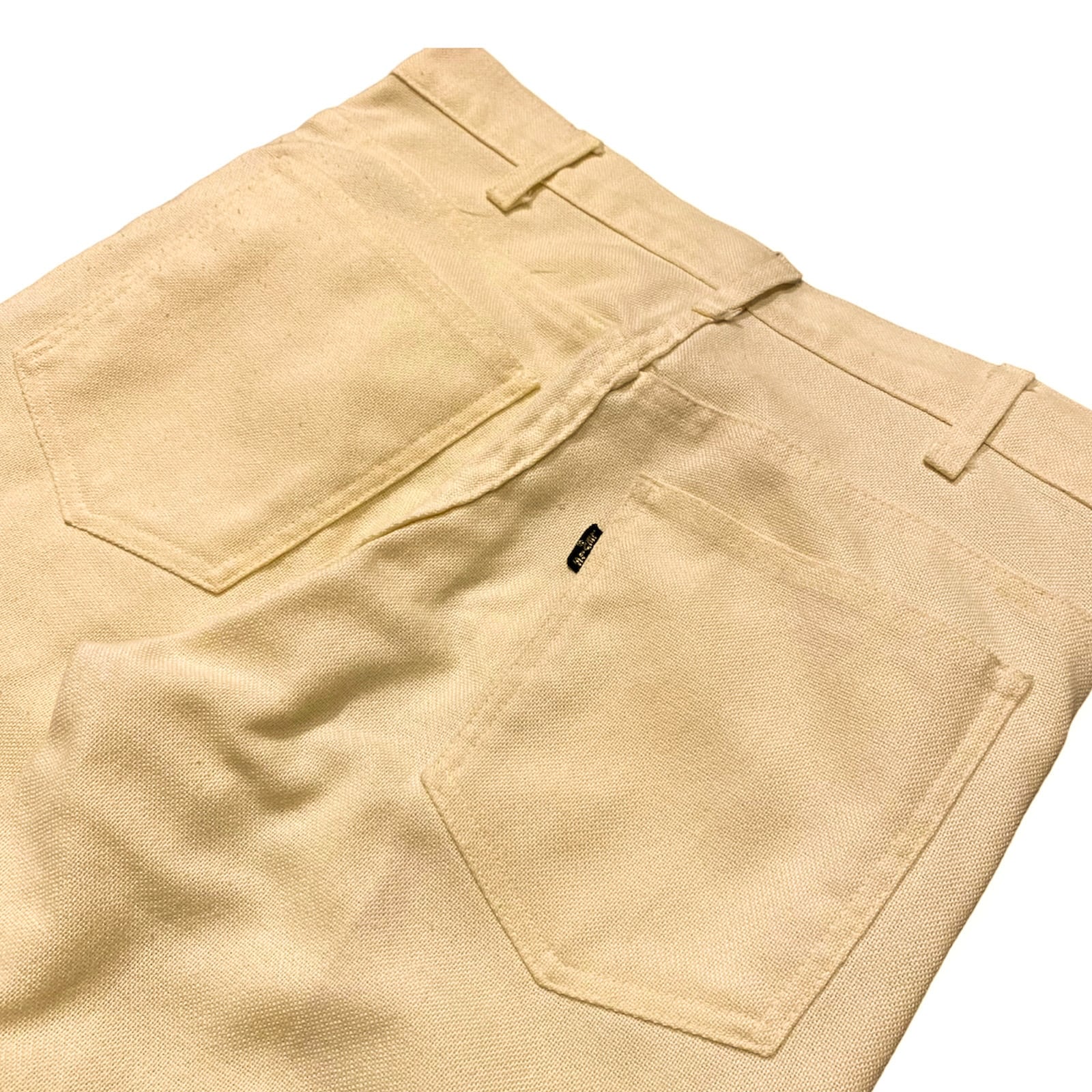 60〜70's Levi's BigE STA-PREST Pants W30 / リーバイス スタプレスト スタプレ ブーツカット フレア パンツ  イエロー ビッグE 古着 ヴィンテージ