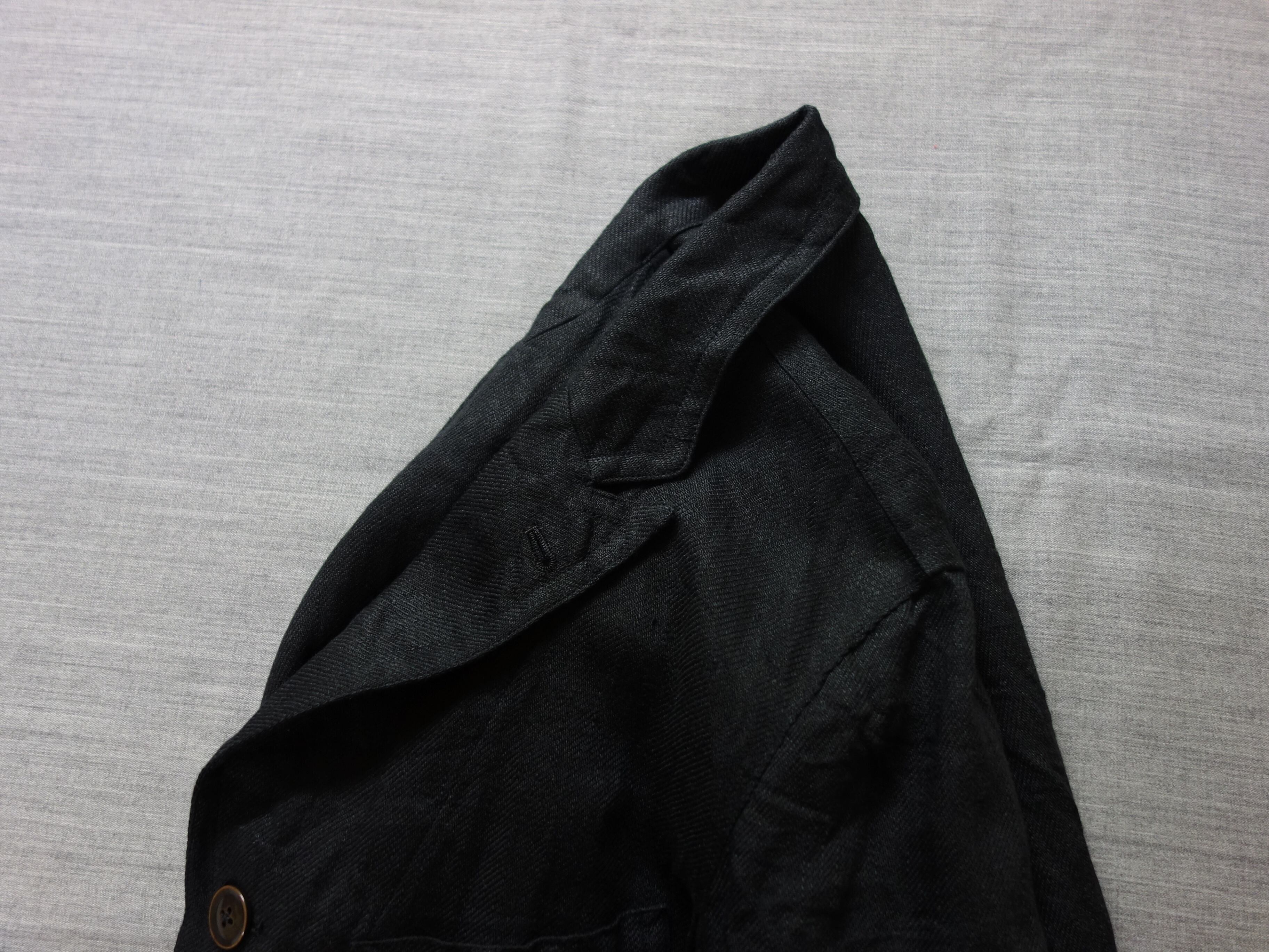 anotherlinen heavylinen coat / black