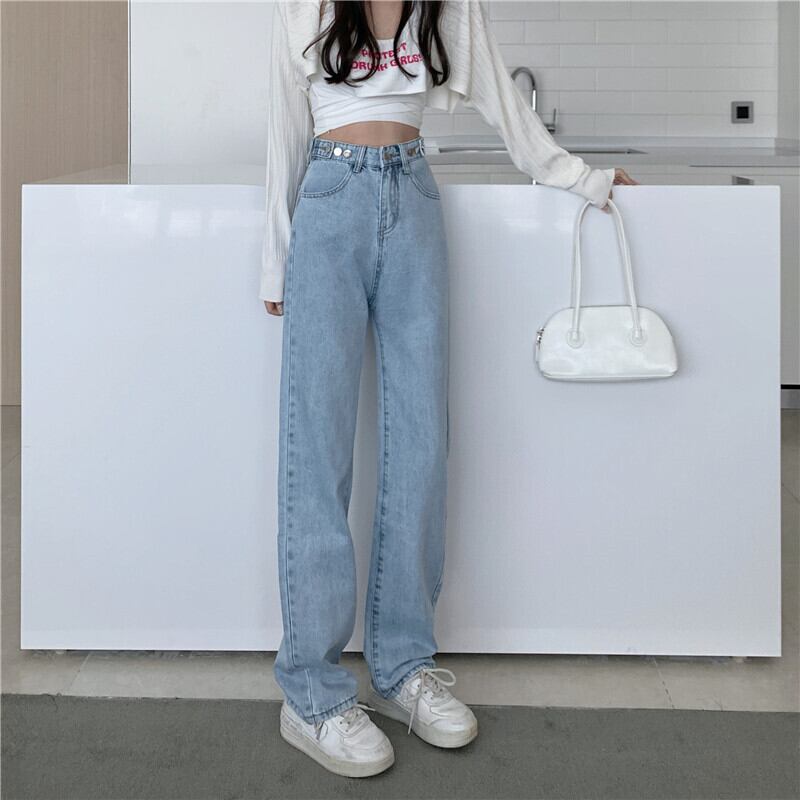 パンツ ジーンズ スプリングオータムルーズ 春物 秋物 1号婦人47796396965