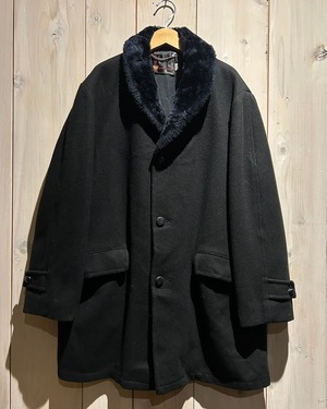 【a.k.a.C.a.k.a vintage】"J.C.Penney" 60's Vintage Loose Fur Collar Coat