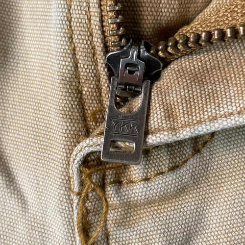 20s ニカラグア製 ブラウン ダブルニー Carhartt 36×34 詳細写真8