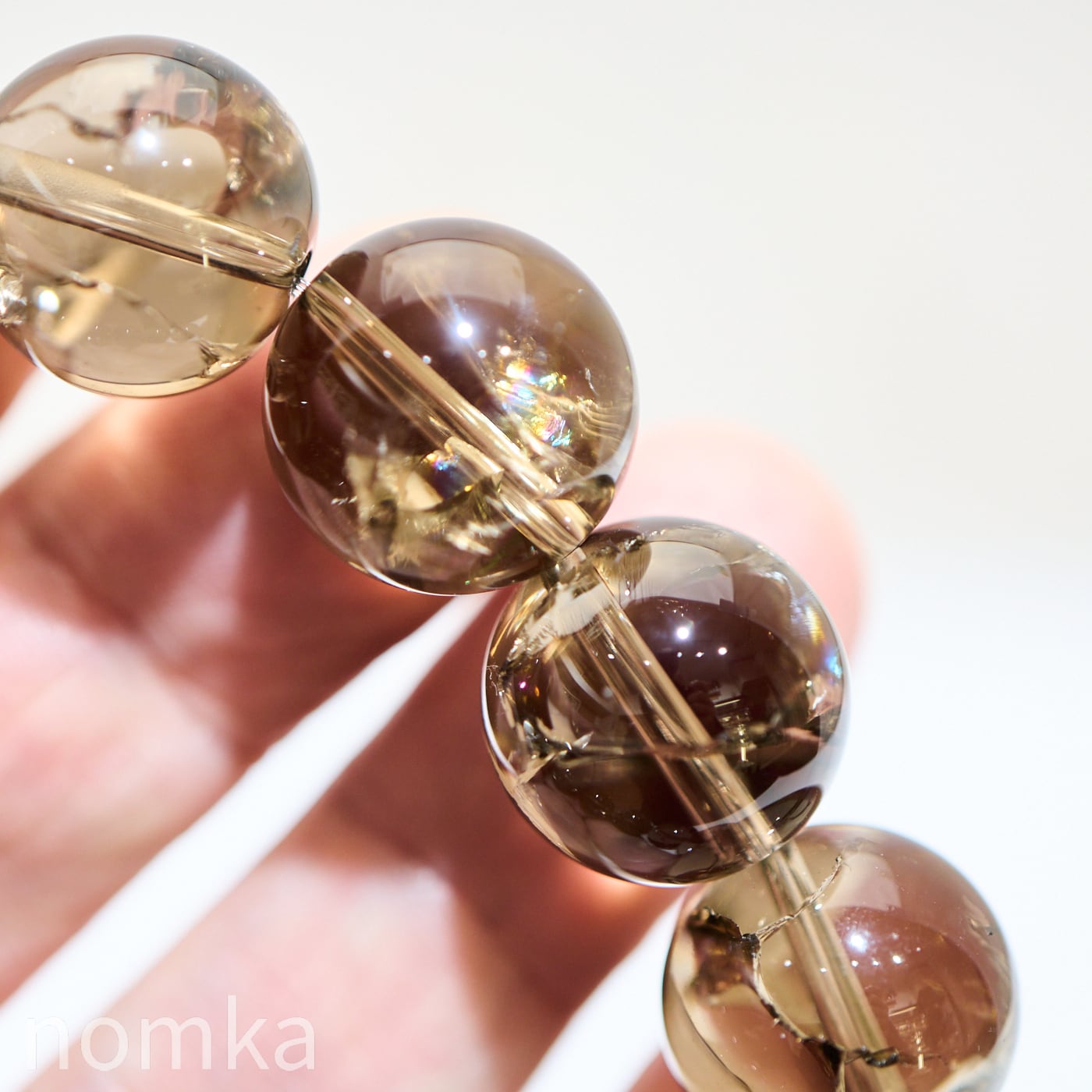 Special Price】大玉16mm スモーキーアイリス一連ブレスレット(約16.5