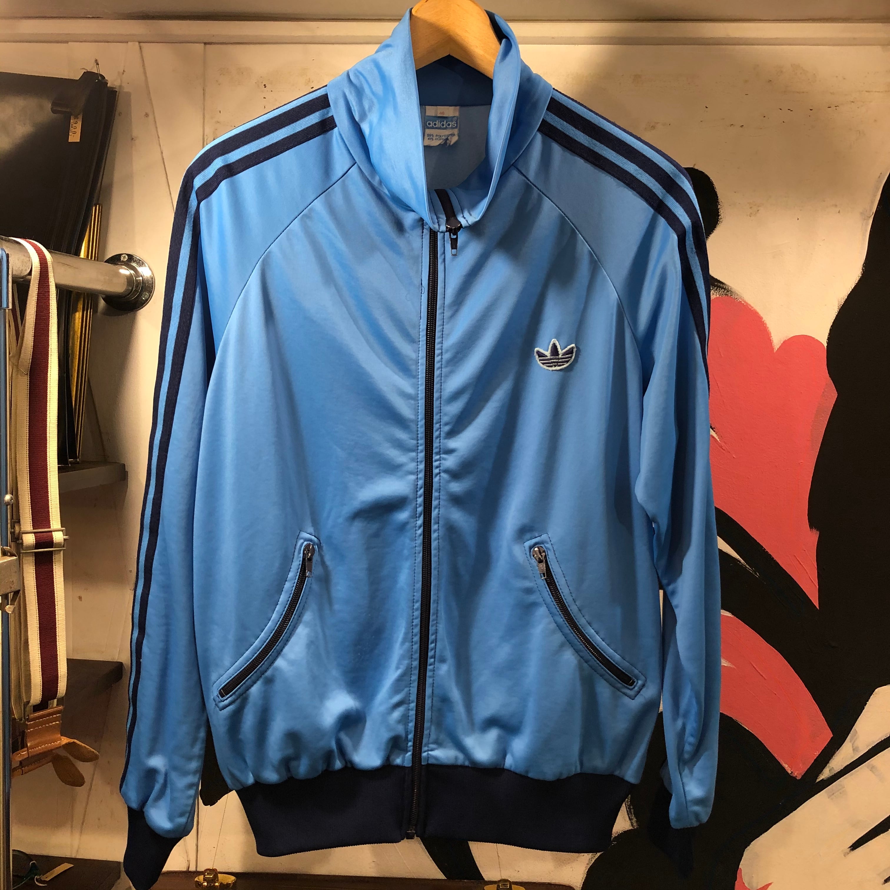 80s adidas ユーゴスラビア　ヴィンテージ　ジャージ　西ドイツ　グリーン