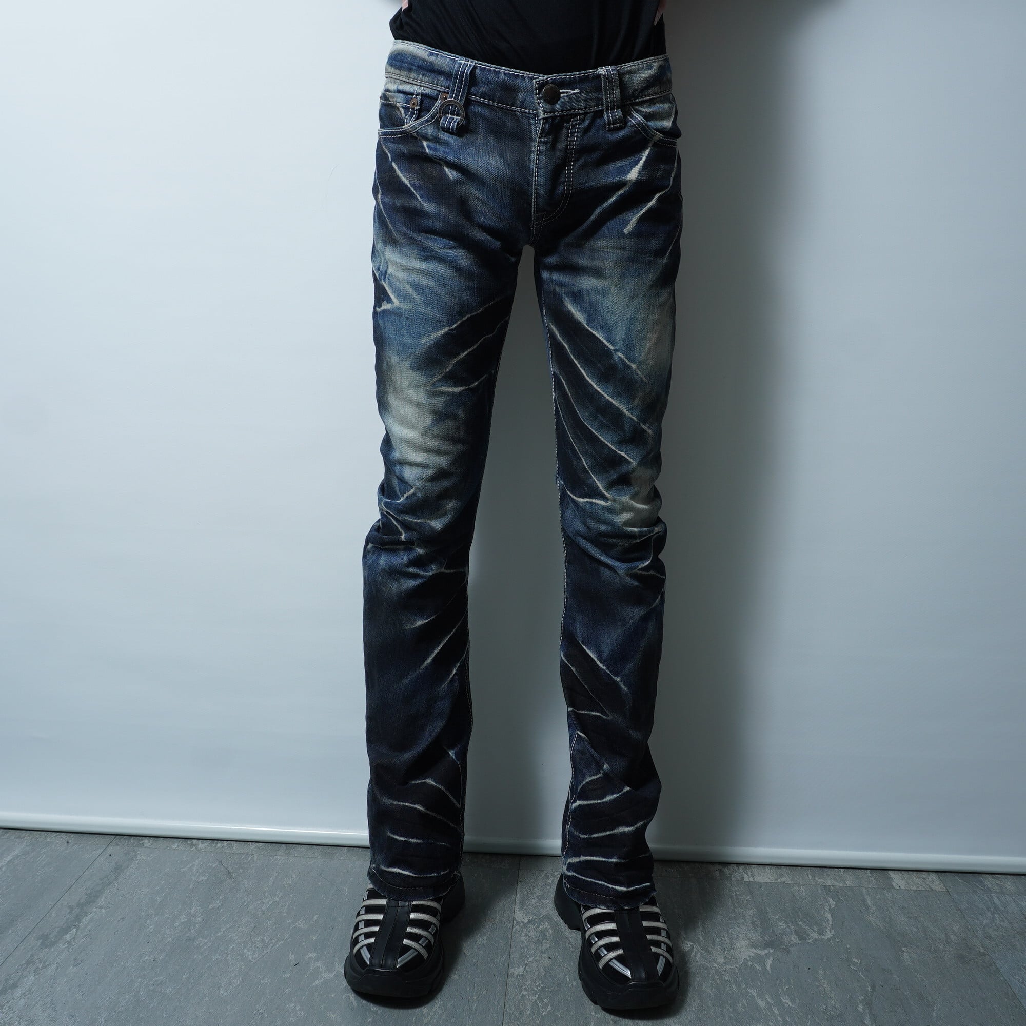 miu miu】ミュウミュウ ARCHIVE ネイビーパンツ | ブランド古着屋