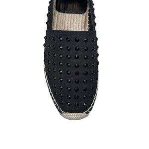 SAINT LAURENT PARIS canvas studs espadrilles