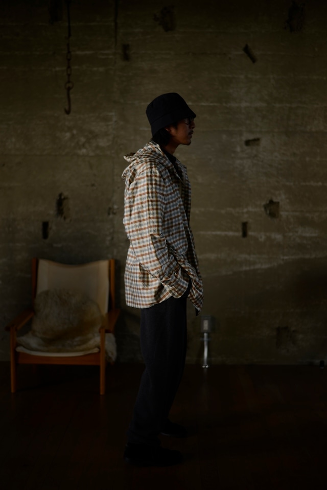 NICENESS / LEVENE SILK CHECK TAFFETA PARKA