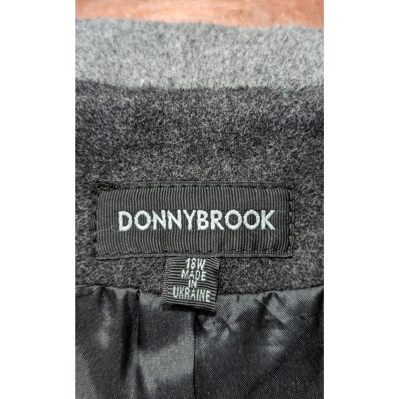 DONNYBROOK ウールコート デザインコート 古着 ブラック PA16 DONNYBROOK ウールコート デザインコート 古着 ブラック PA16