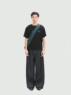 Nothingnoth Contrast Stitch Denim Pants