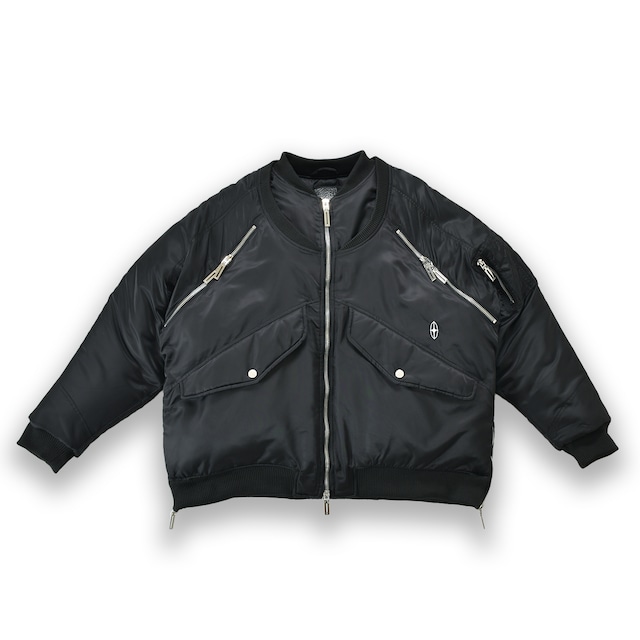 T.C.R MA-1 PADDED BOMBER JACKET - BLACK