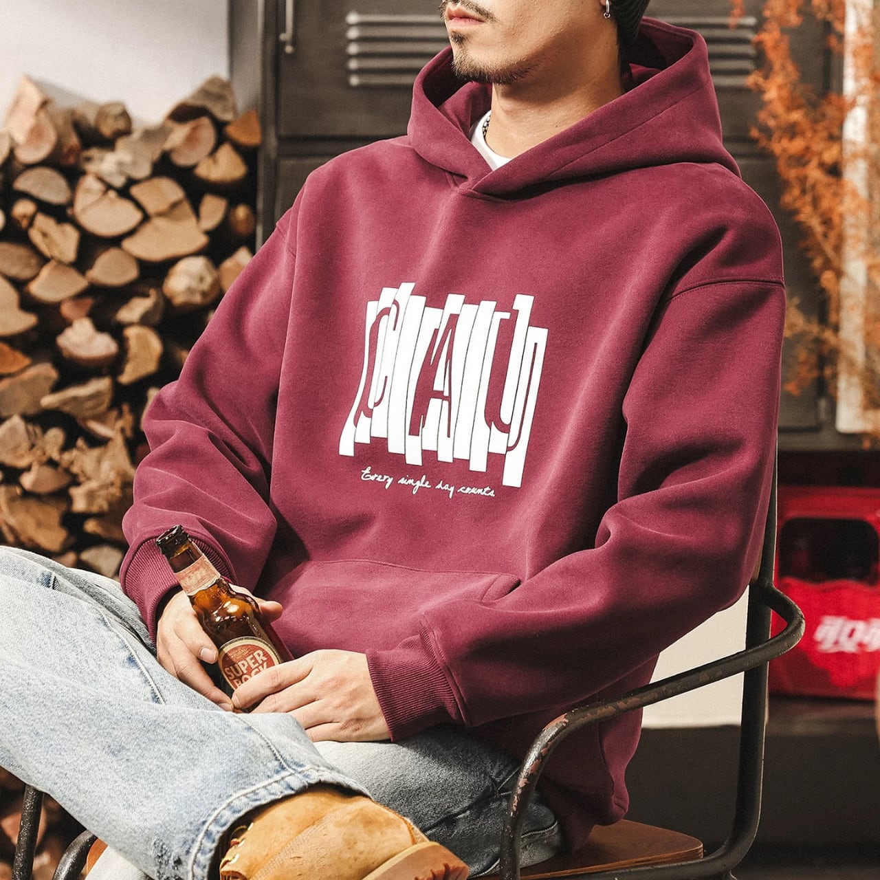 プルオーバー ルーズフィット パーカー 00622