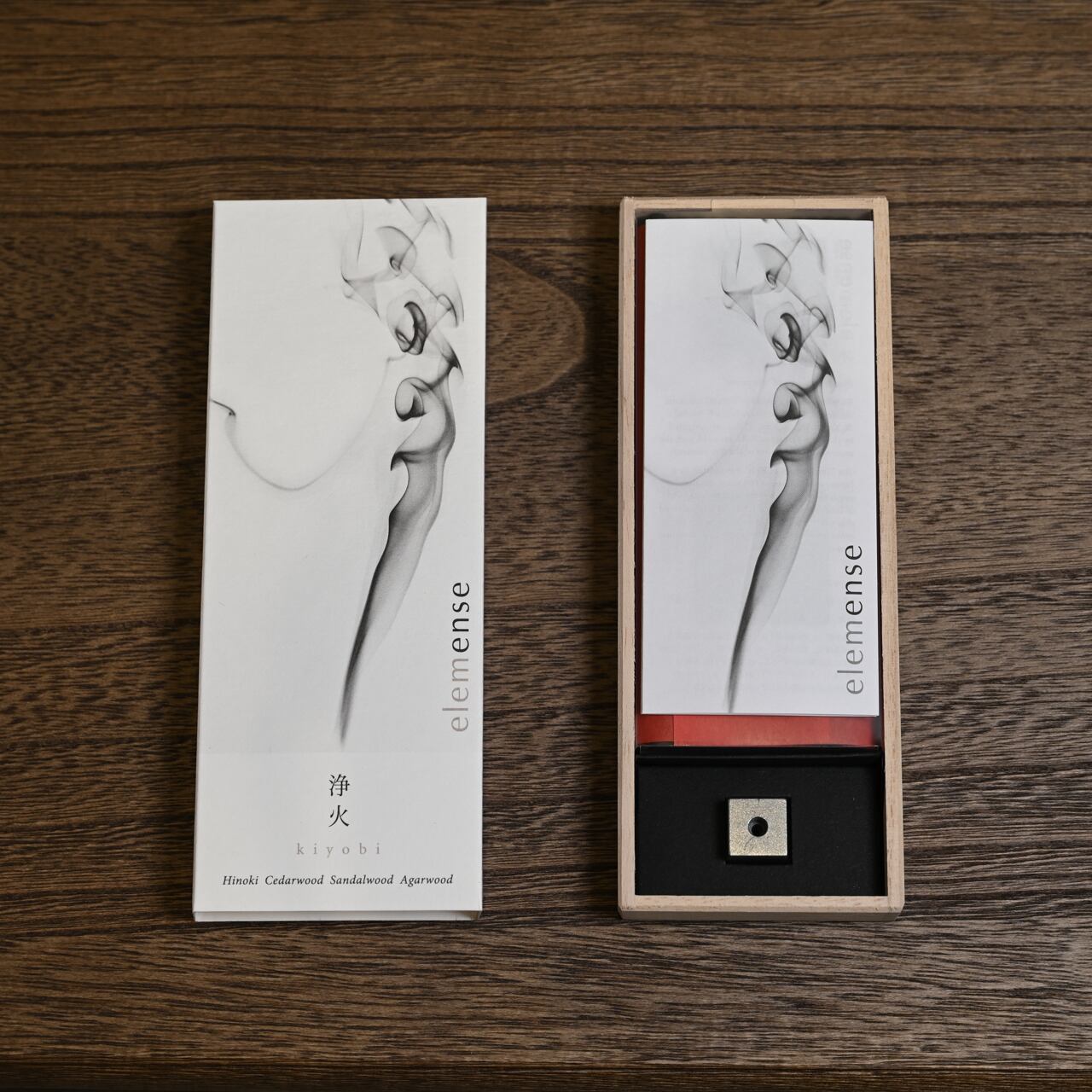 5つのエレメントから想像を広げた5種類のお香・40本入り・香立てセット