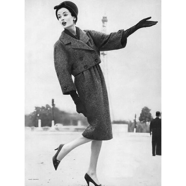Christian Dior スーツ フォーマル 若草色 ヘリンボーン 9号
