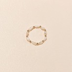淡水パールとゴールドのリング｜手元に、小さなごきげんを