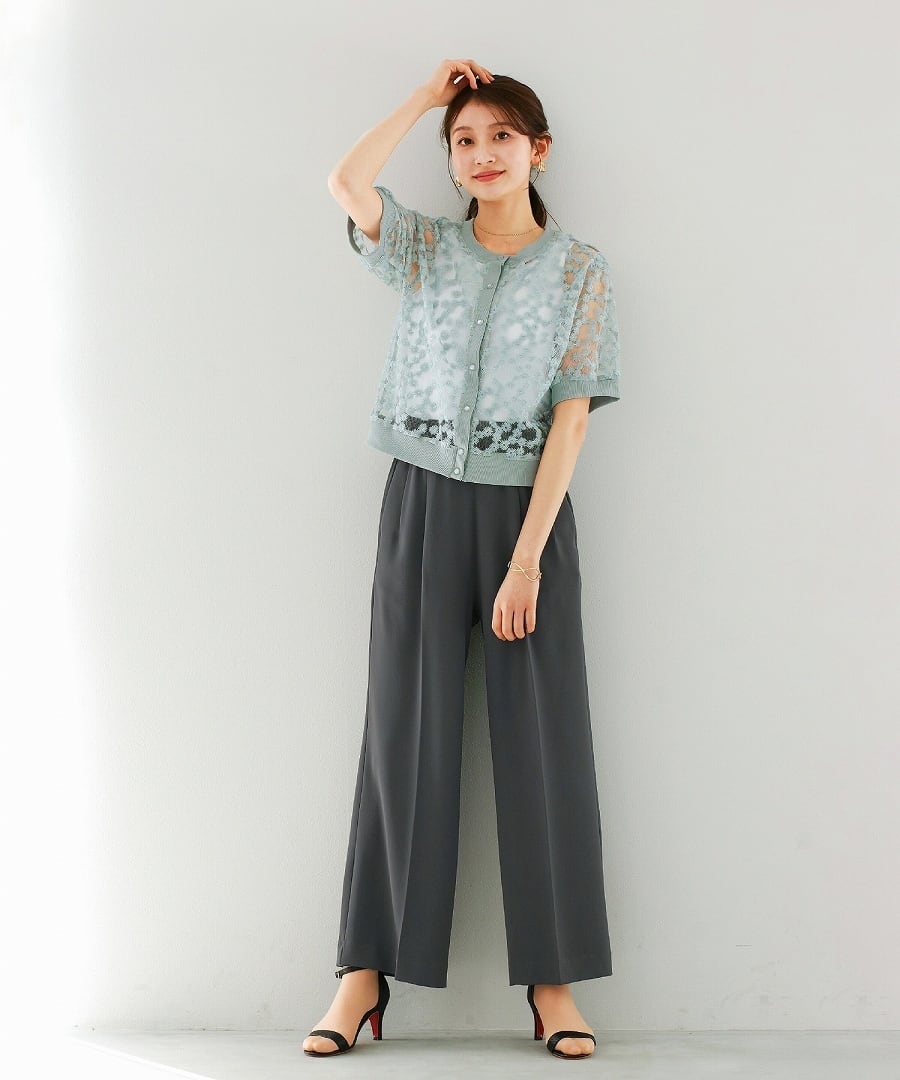 SALE 40％OFF】 デイジー刺しゅうレース・前後2WAYプルオーバー