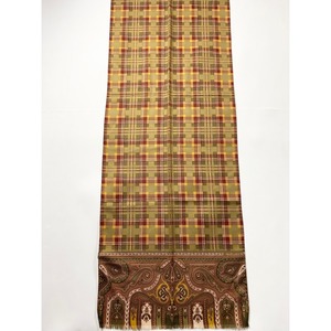 ETRO check × paisley pattern scarf