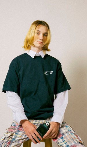 3D Oval Logo Tee / NAVY