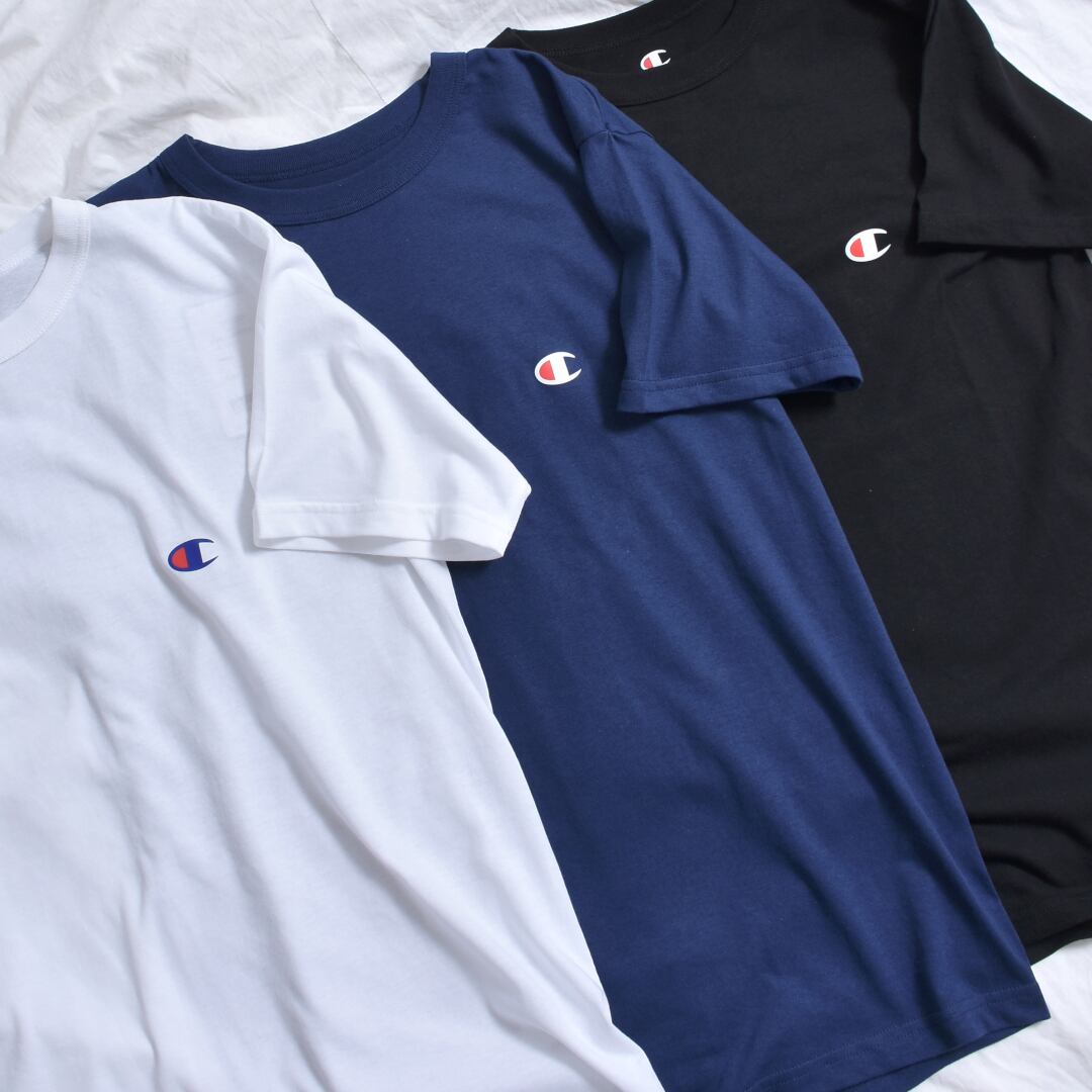 【50%OFF】Champion 小ロゴ薄手Tシャツ