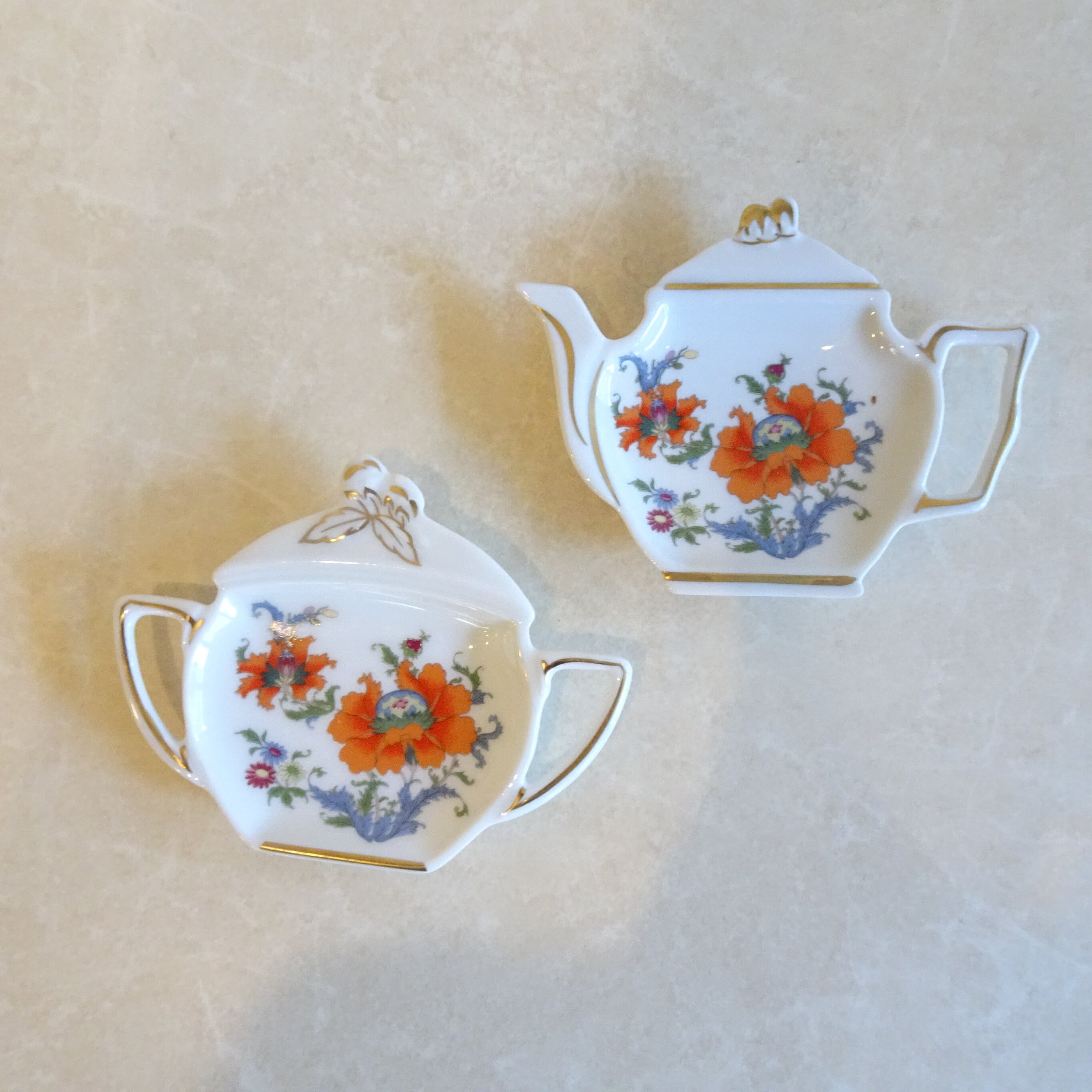 フランス レイノー・リモージュ ティーバックトレイセット