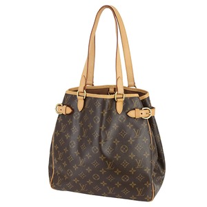 Used LOUIS VUITTON ルイヴィトン バティニョール・ヴェルティカル M51153 モノグラム トートバッグ A4収納 肩掛け 中古良品