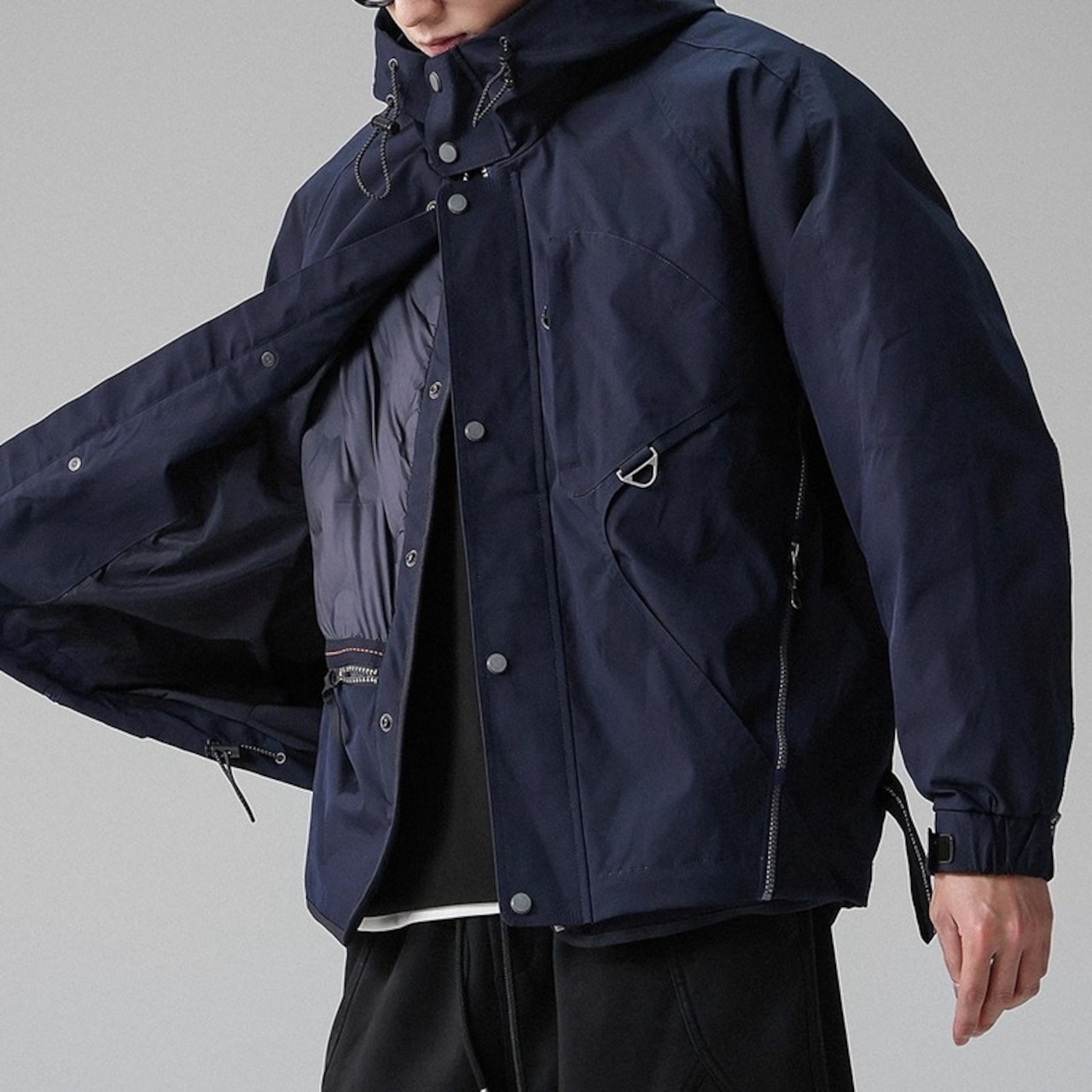 Zip-up Hip-length Padded Jacket ◇2color H0995