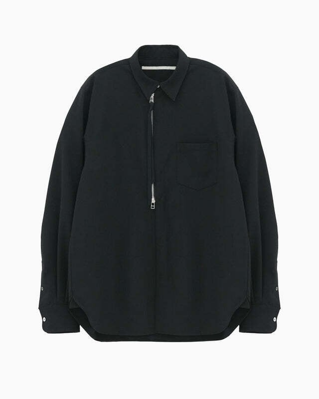 26SS】Tamme タム / デニムシャツ 長袖 /DENIM TRUCKER SHIRT BLACK
