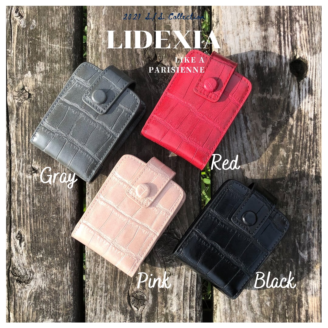 PUレザーミラー付きリップケース | LIDEXIA（リデシア） 革バッグ・革