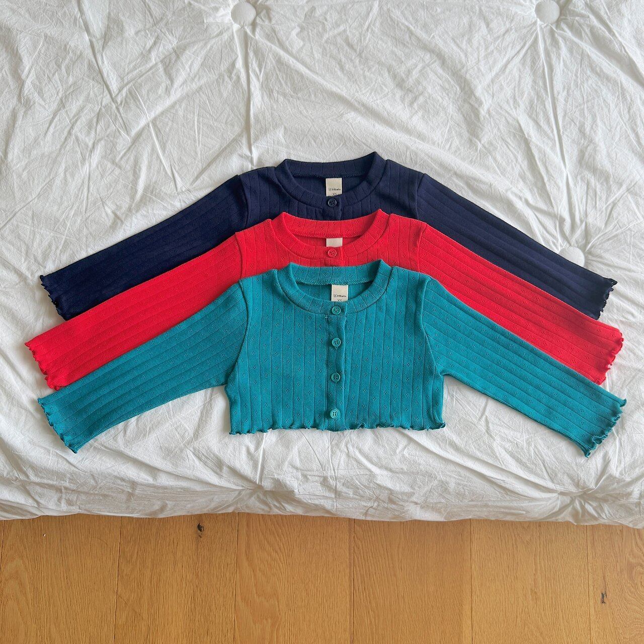 【予約】Melville Eyelet Cardigan / ninibello