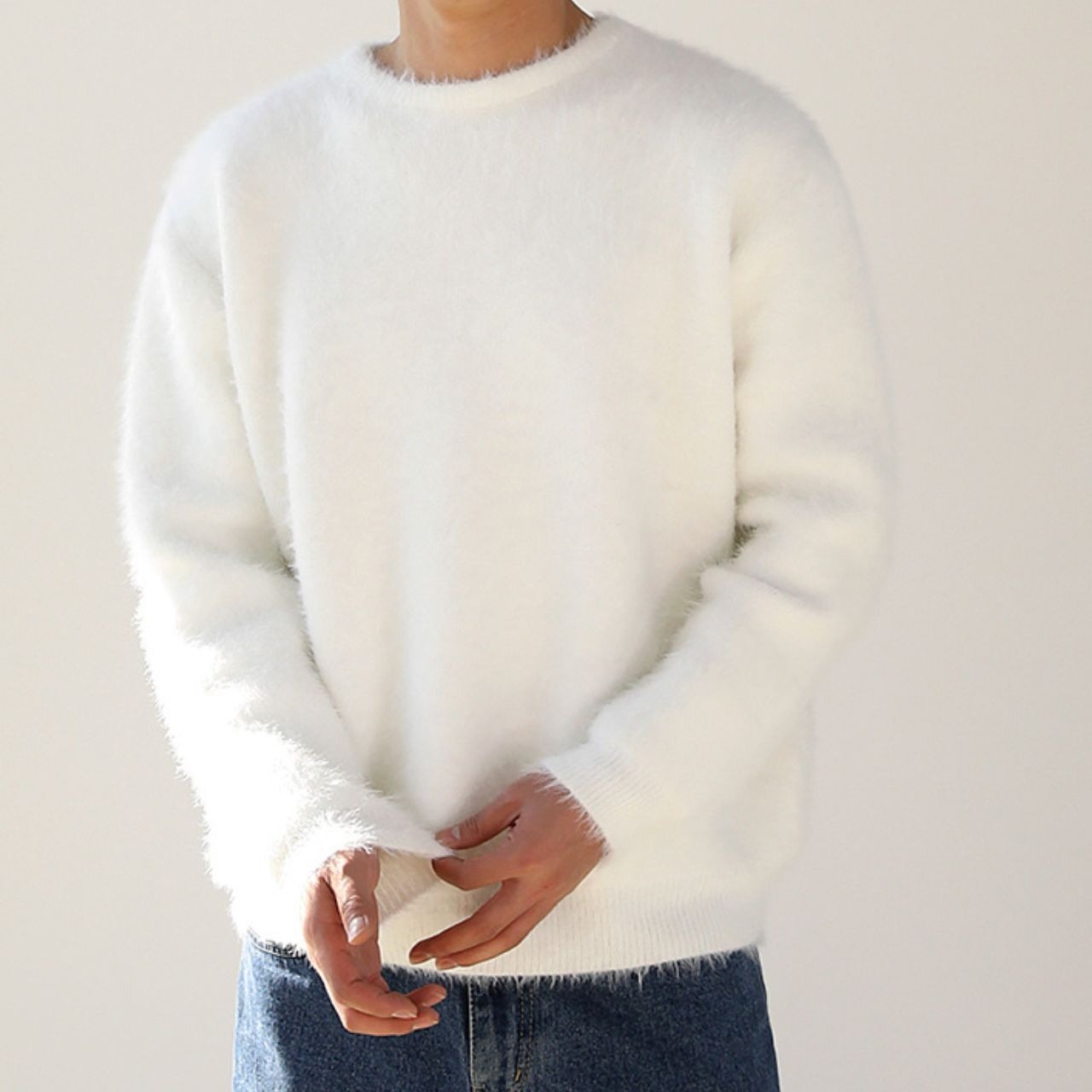 シャギーラウンドネックニット　MT0080368