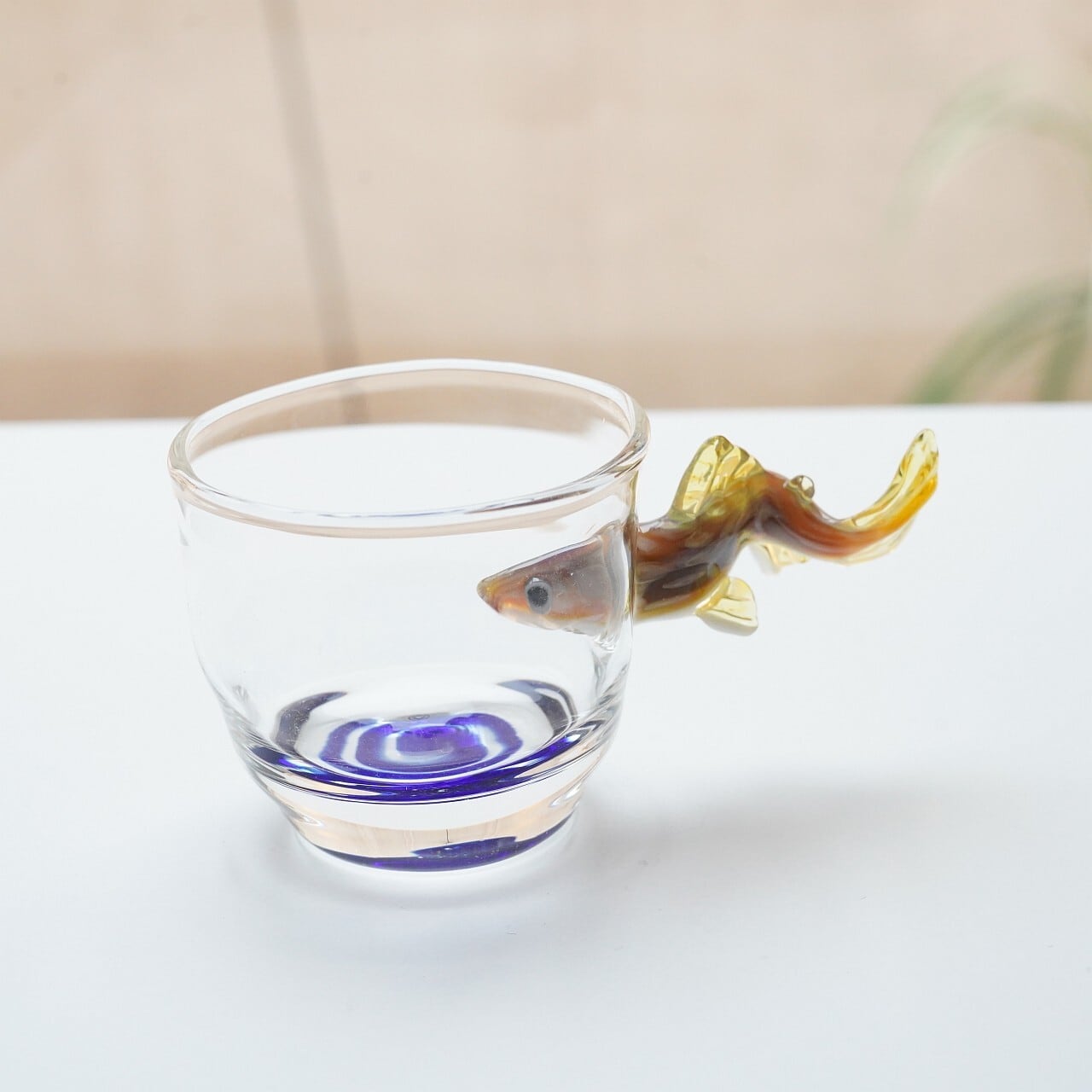 竹川久仁子】耐熱ガラス いわなぐい吞み T-18 | ろにせら ギャラリーと