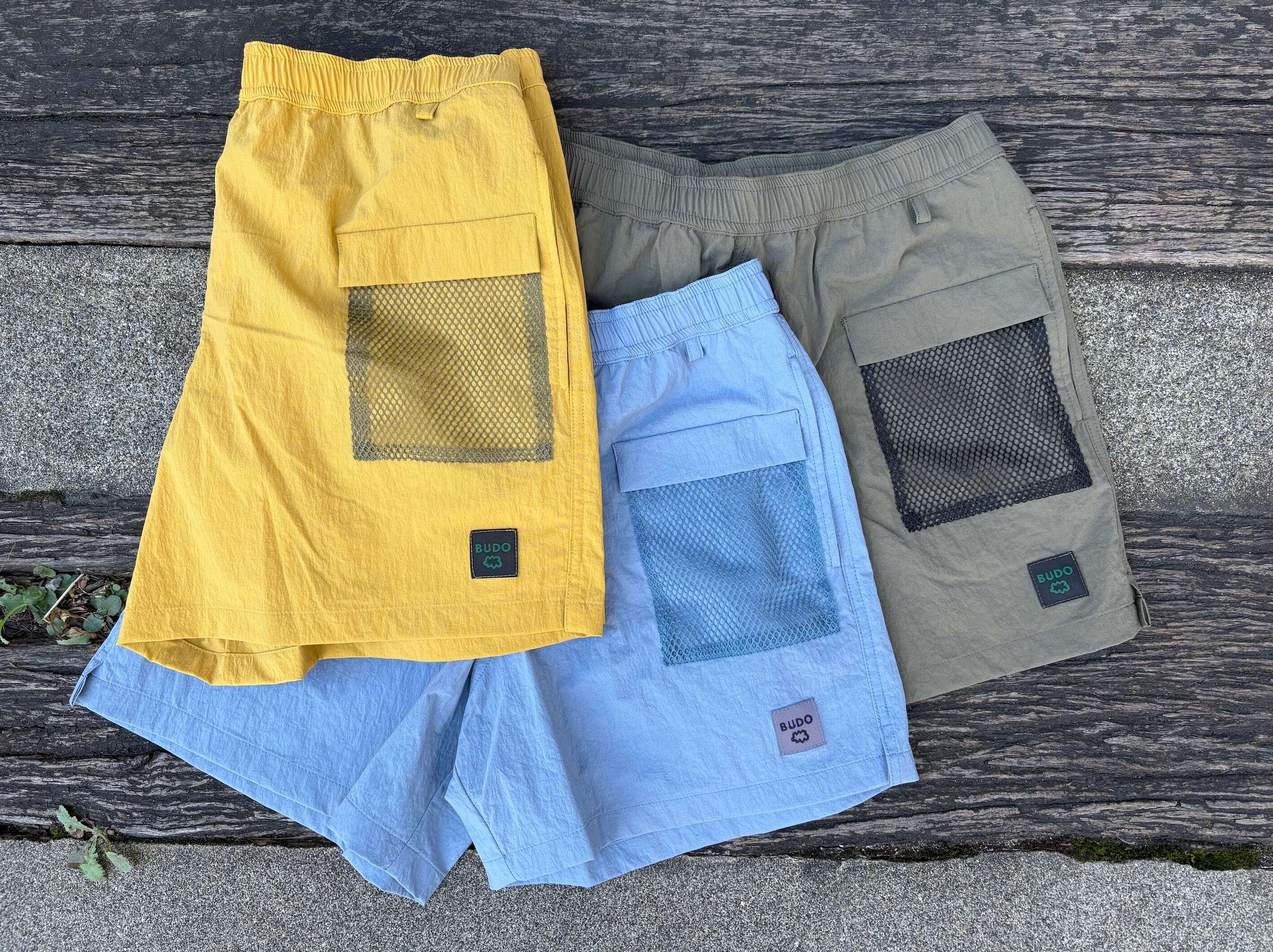 BUDO（ブドー） | SHORTS BUDO(ブドー) MINIMUM MESH SHORTS +ADD FLAP Col.BlueSoda