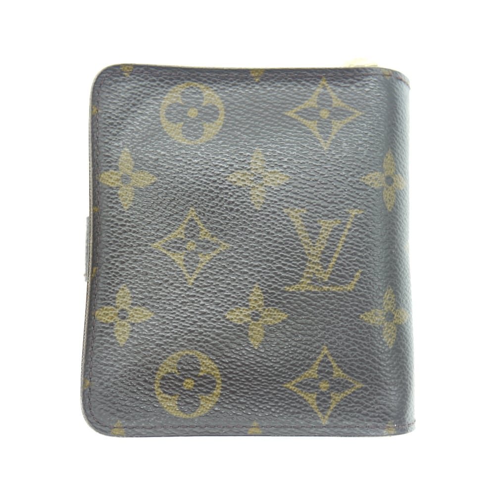 『USED』 
LOUIS VUITTON ルイ・ヴィトン 
 コンパクトジップ M61667 二つ折り財布 
モノグラムキャンバス モノグラム